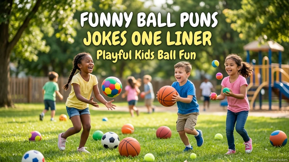 Funny Ball Puns Jokes One Liner Playful Kids Ball Fun