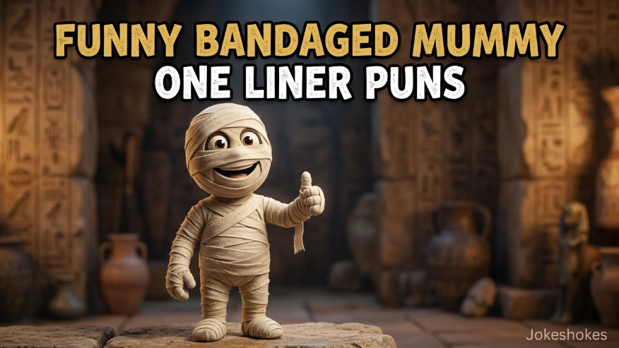 Funny Bandaged Mummy One Liner Puns