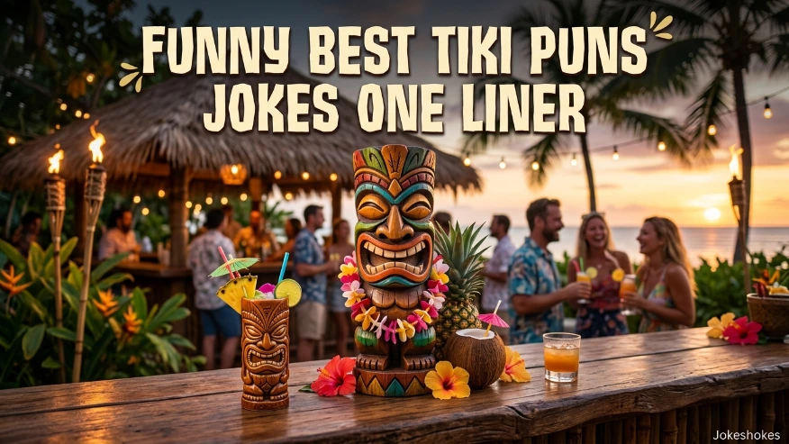 Funny Best Tiki Puns Jokes One Liner