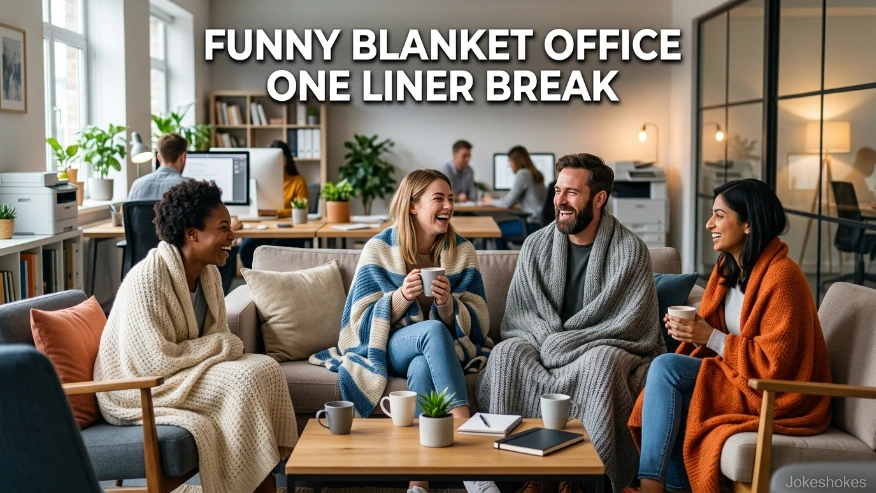 Funny Blanket Office One Liner Break