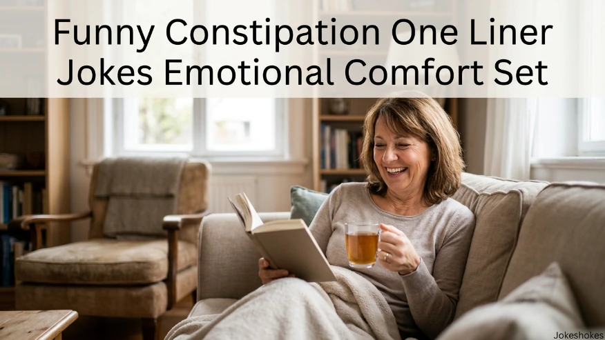 Funny Constipation One Liner Jokes Emotional Comfort Set