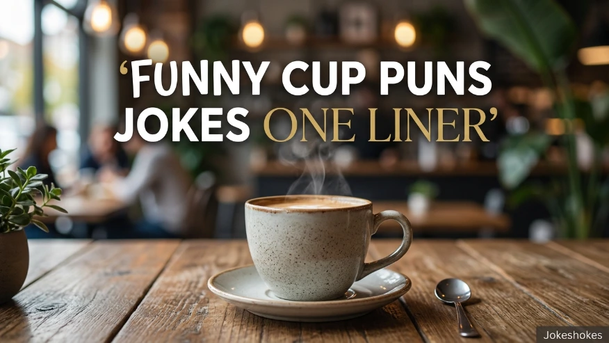 Funny Cup Puns Jokes One Liner