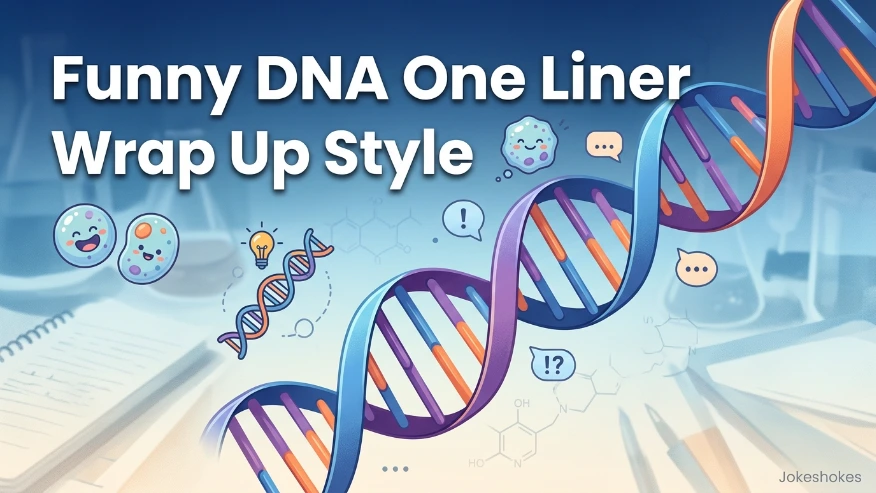 Funny DNA One Liner Wrap Up Style