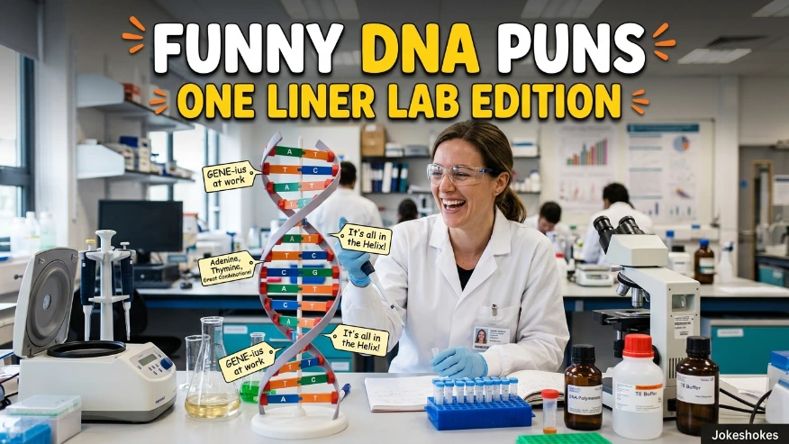 Funny DNA Puns One Liner Lab Edition