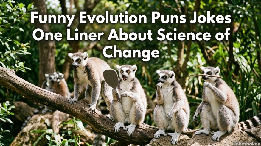Funny Evolution Puns Jokes One Liner About Science of Change