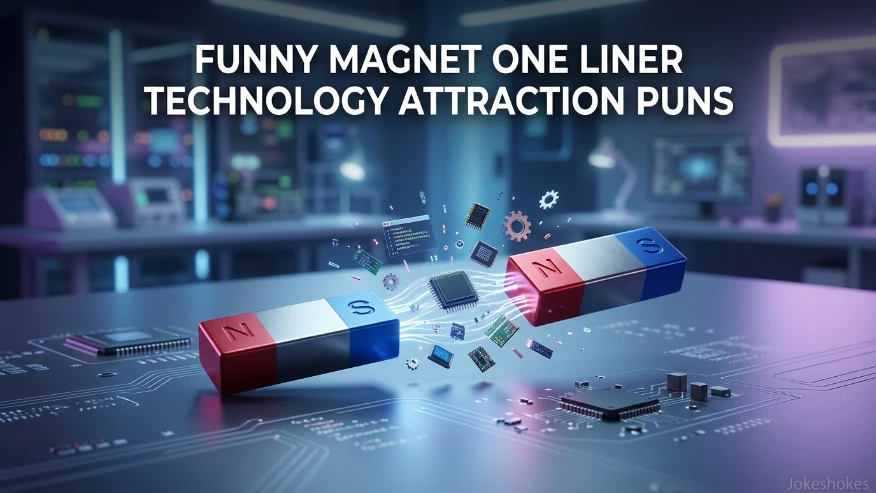 Funny Magnet One Liner Technology Attraction Puns