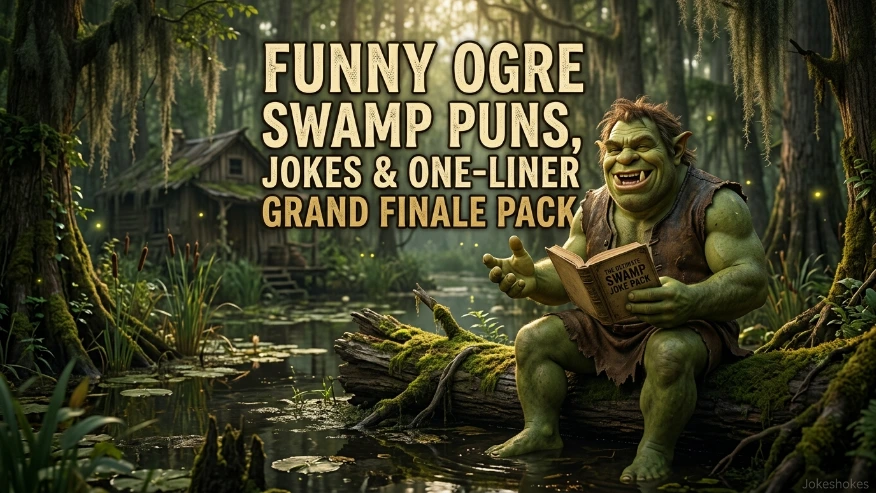Funny ogre swamp puns jokes one liner grand finale pack