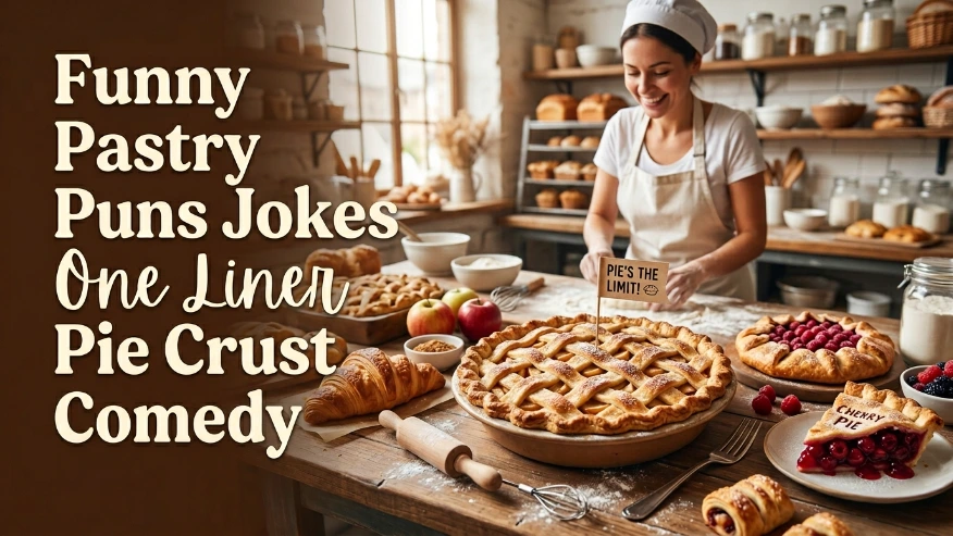 Funny Pastry Puns Jokes One Liner Pie Crust Comedy