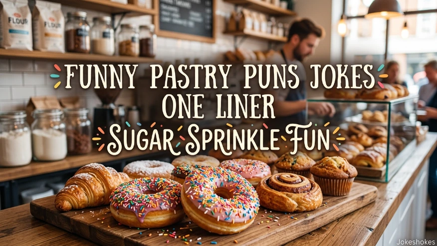 Funny Pastry Puns Jokes One Liner Sugar Sprinkle Fun
