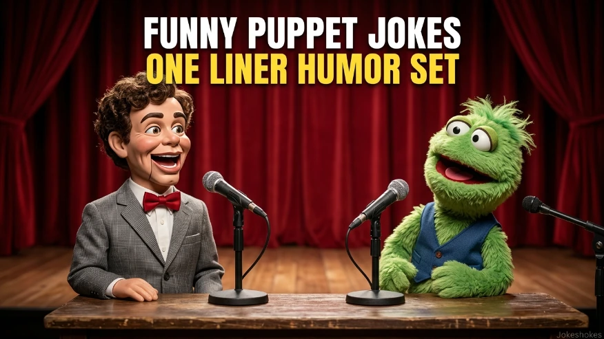 Funny Puppet Jokes One Liner Humor Set