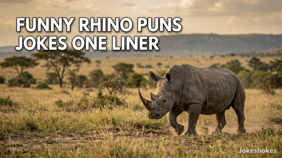 Funny Rhino Puns Jokes One Liner