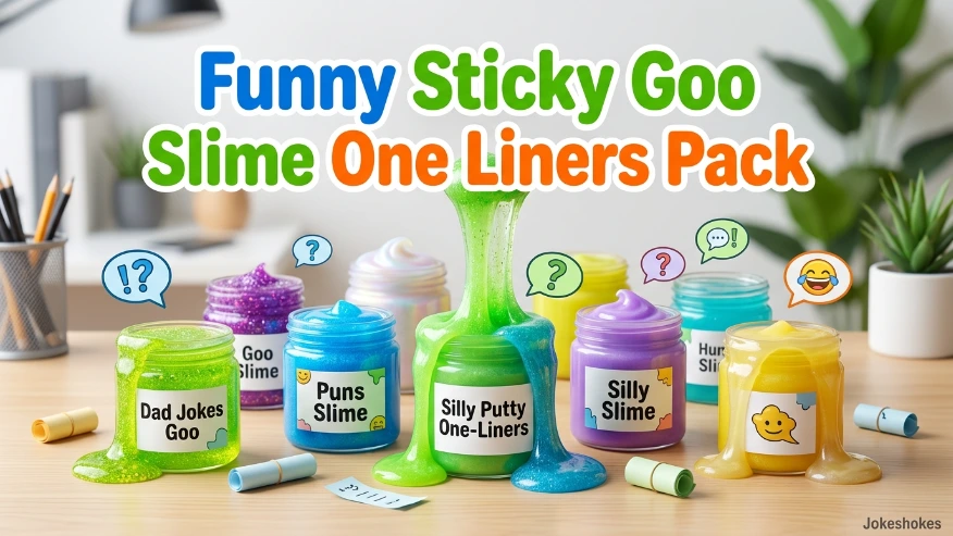 Funny Sticky Goo Slime One Liners Pack