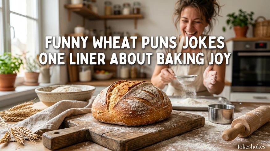 Funny Wheat Puns Jokes One Liner About Baking Joy