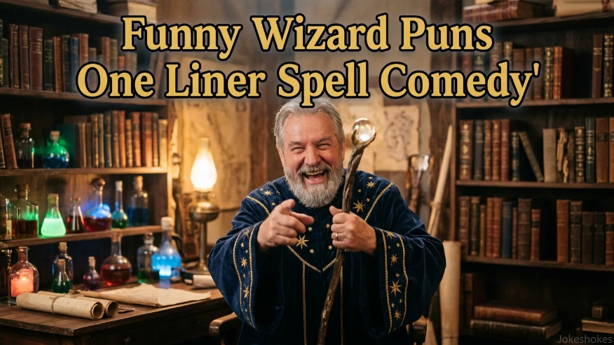 Funny Wizard Puns One Liner Spell Comedy