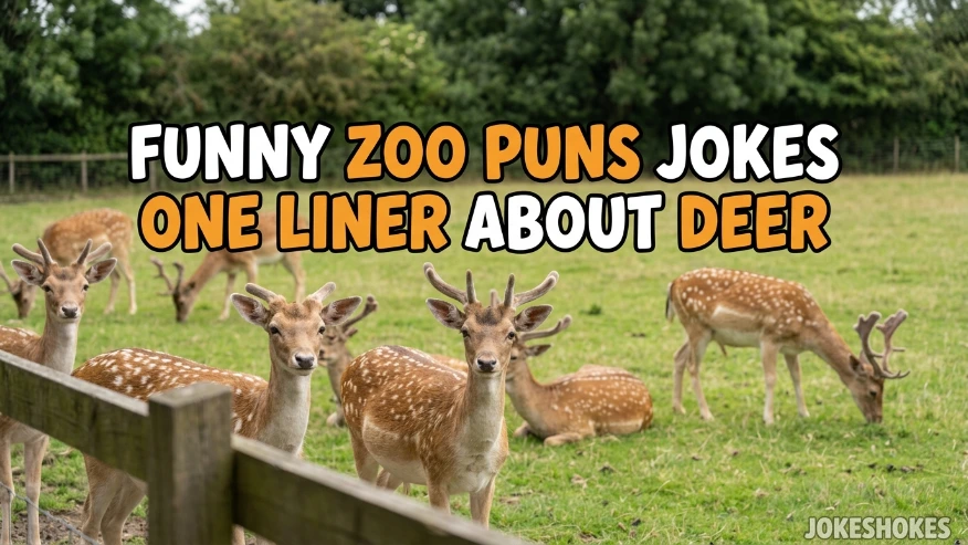 Funny Zoo Puns Jokes One Liner About Deer