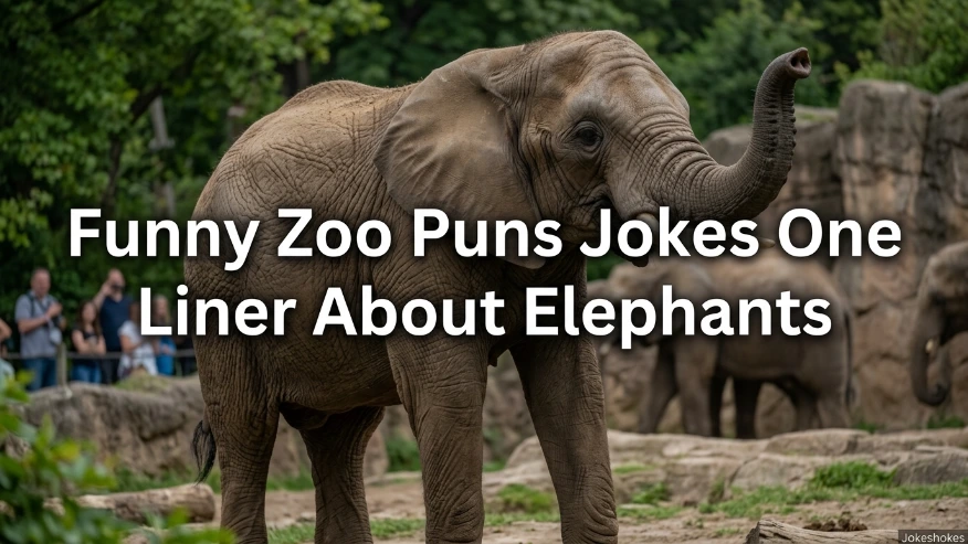 Funny Zoo Puns Jokes One Liner About Elephants