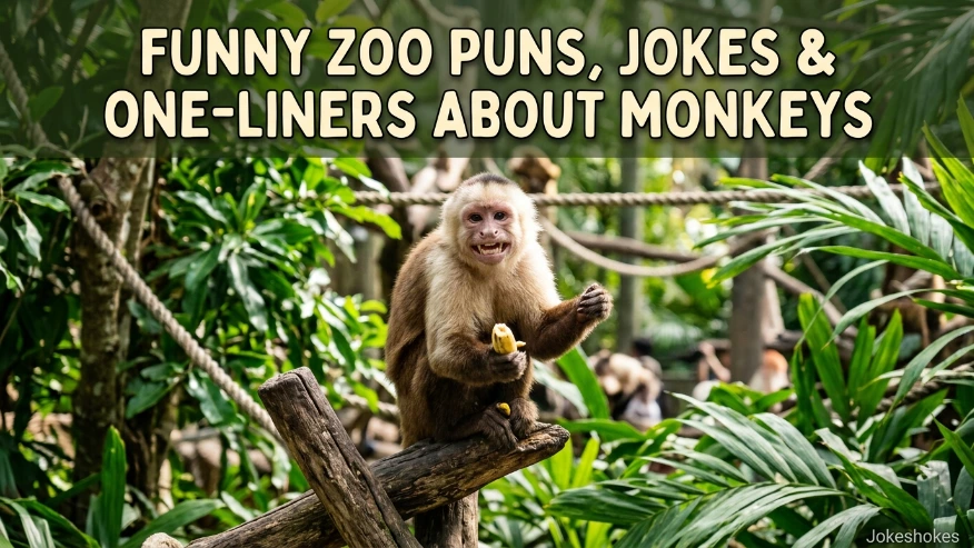 Funny Zoo Puns Jokes One Liner About Monkeys