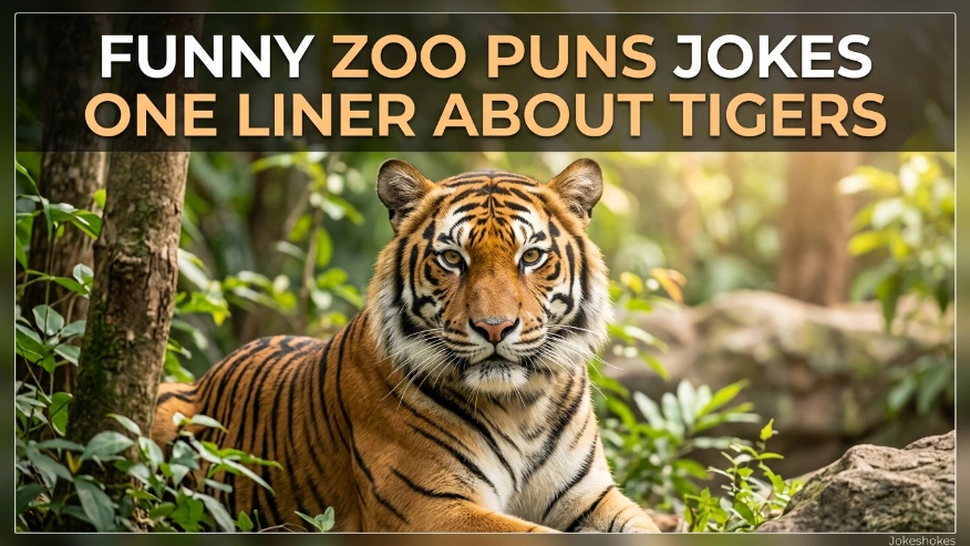 Funny Zoo Puns Jokes One Liner About Tigers