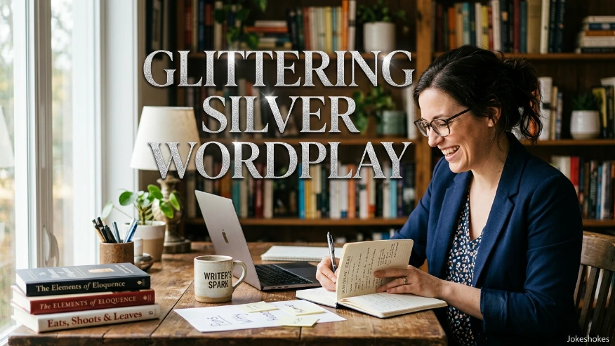 Glittering Silver Wordplay