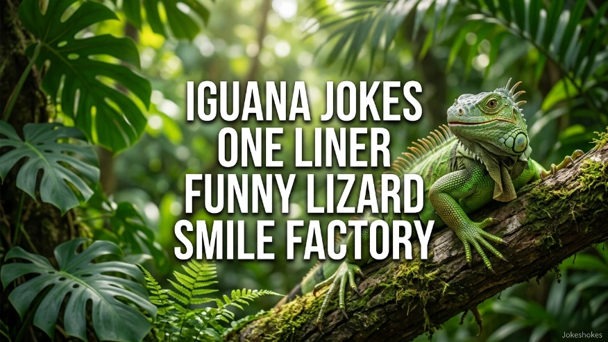 Iguana Jokes One Liner Funny Lizard Smile Factory