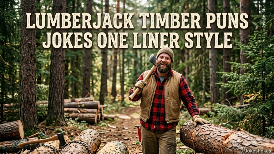 Lumberjack Timber Puns Jokes One Liner Style