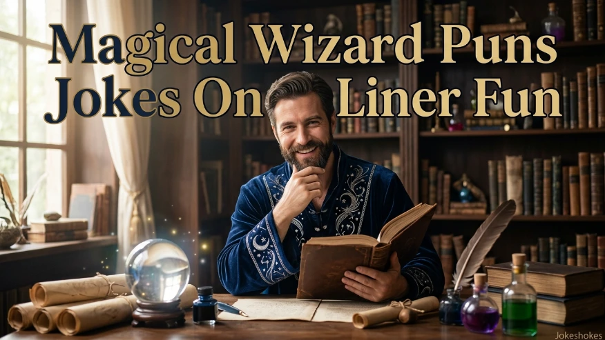 Magical Wizard Puns Jokes One Liner Fun
