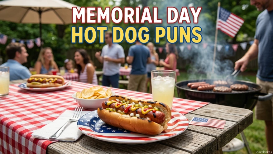 Memorial Day Hot Dog Puns