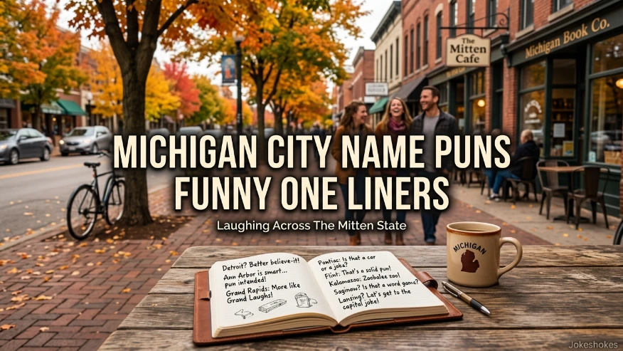 Michigan City Name Puns Funny One Liners