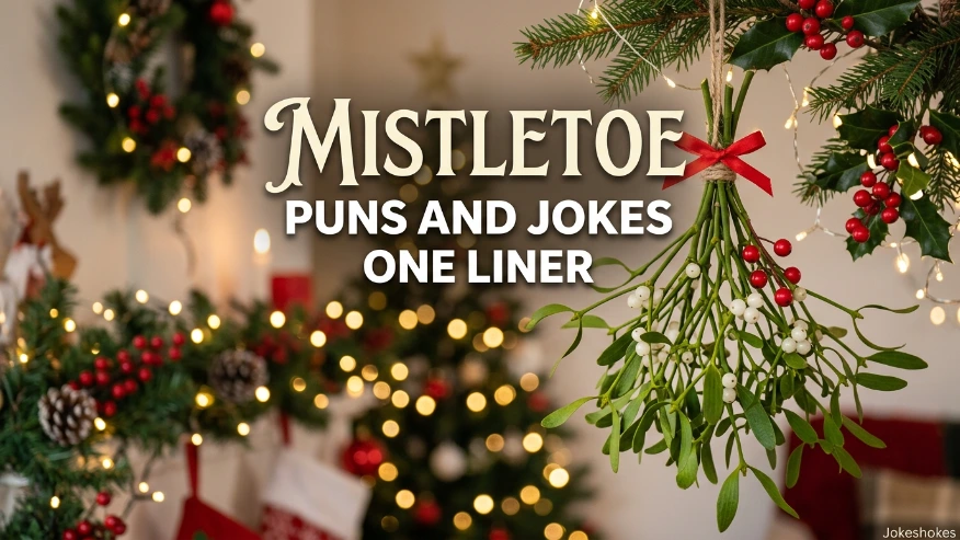 Mistletoe Puns and Jokes One Liner