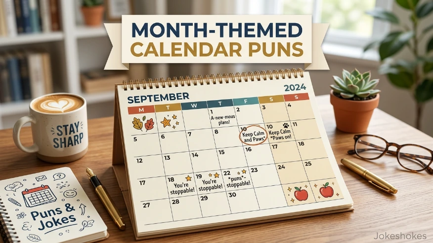 Month-Themed Calendar Puns