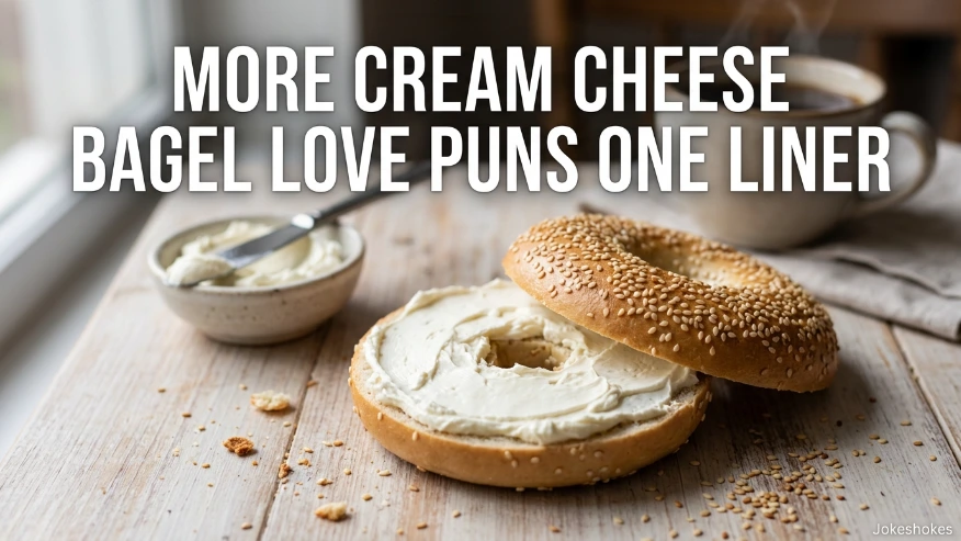More Cream Cheese Bagel Love Puns One Liner