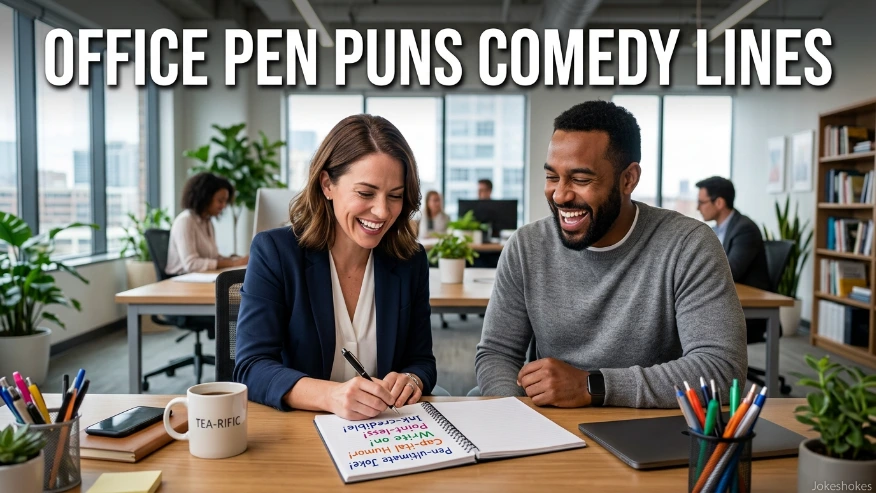 Office Pen Puns Comedy Lines