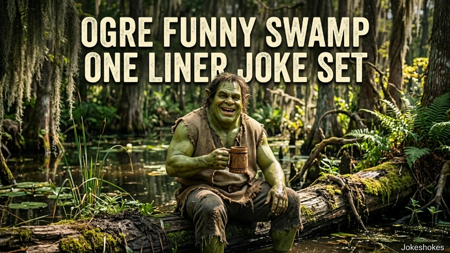 Ogre funny swamp one liner joke set