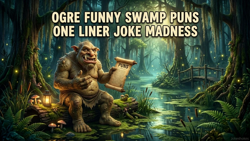 Ogre funny swamp puns one liner joke madness