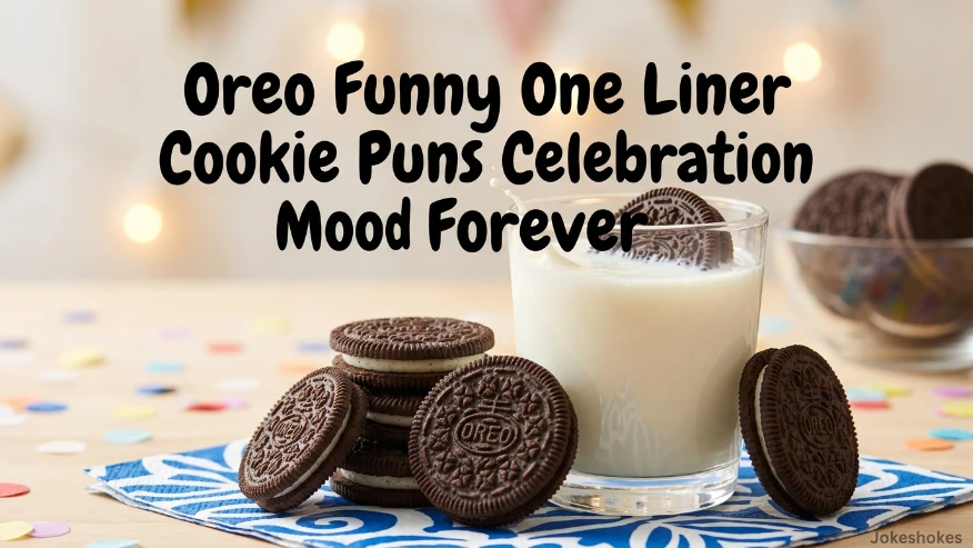 Oreo Funny One Liner Cookie Puns Celebration Mood Forever
