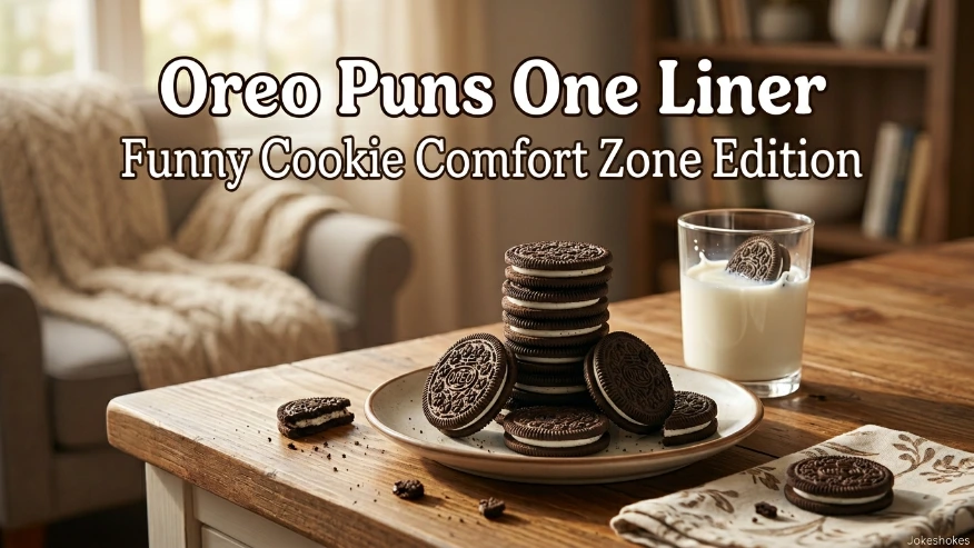 Oreo Puns One Liner Funny Cookie Comfort Zone Edition