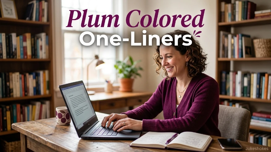 Plum Colored One-Liners