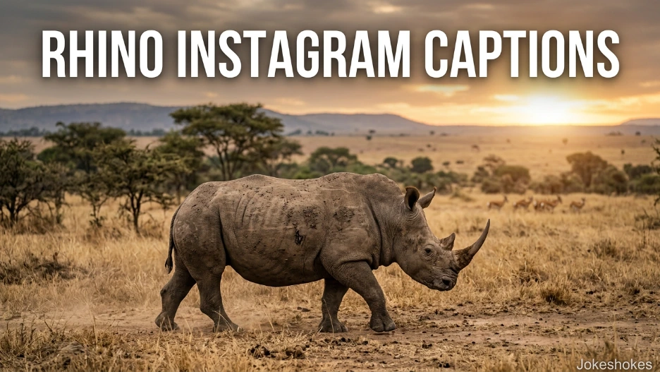 Rhino Instagram Captions