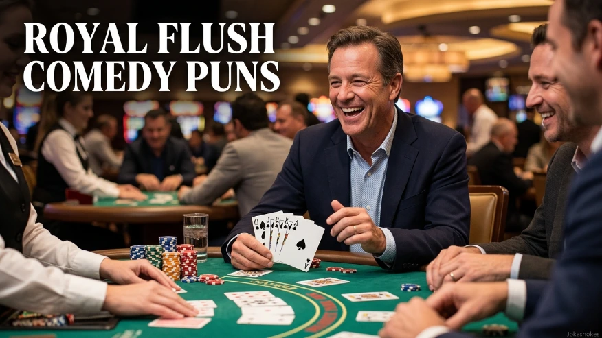 Royal Flush Comedy Puns
