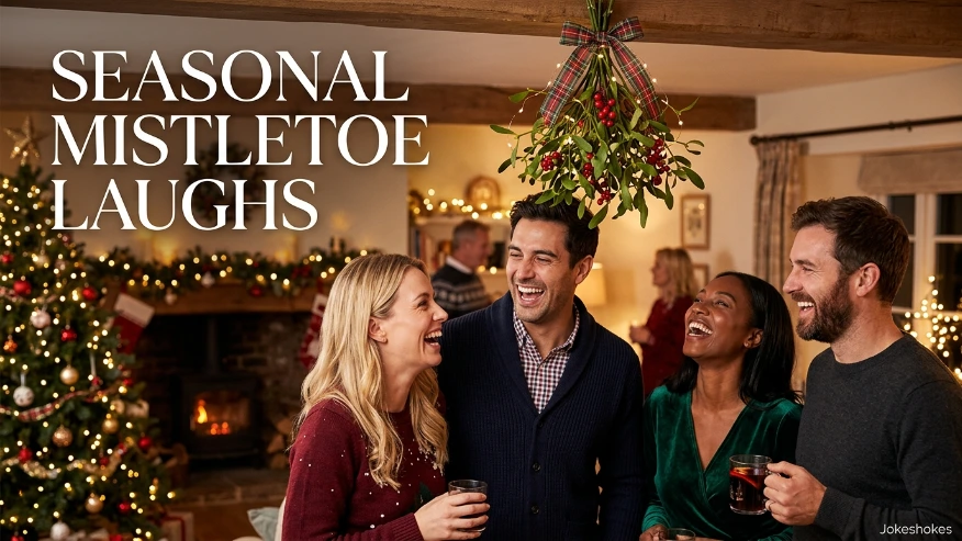 Seasonal Mistletoe Laughs