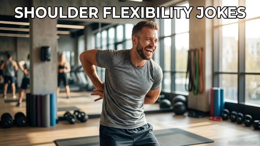 Shoulder flexibility jokes