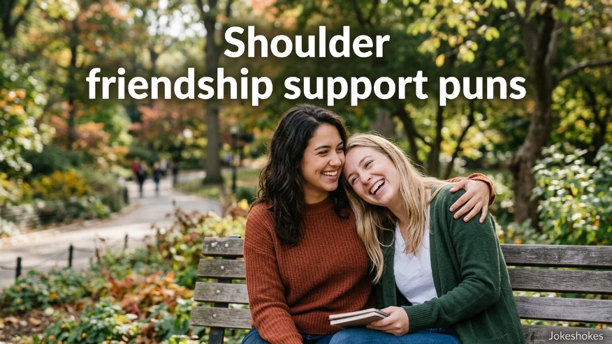 Shoulder friendship support puns