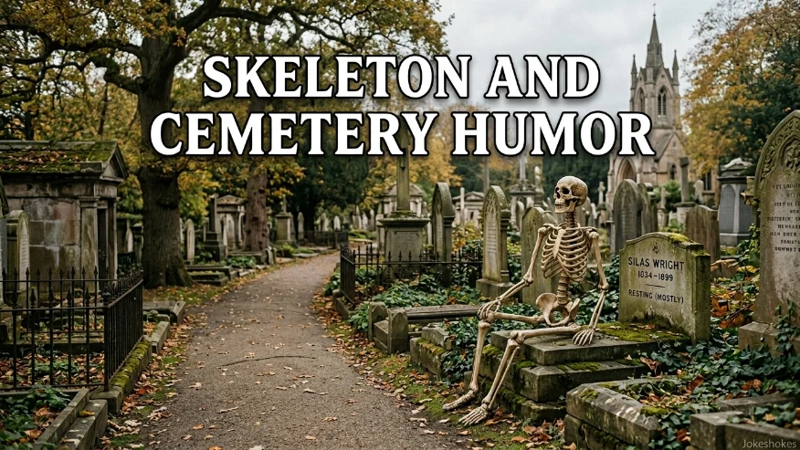 Skeleton and Cemetery Humor