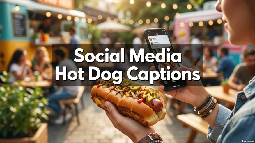 Social Media Hot Dog Captions