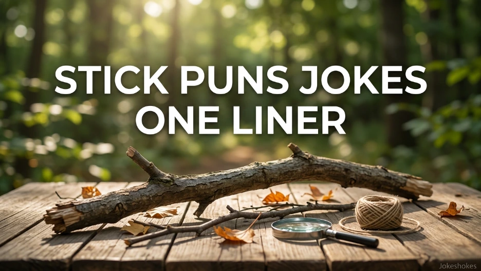 Stick Puns Jokes One Liner