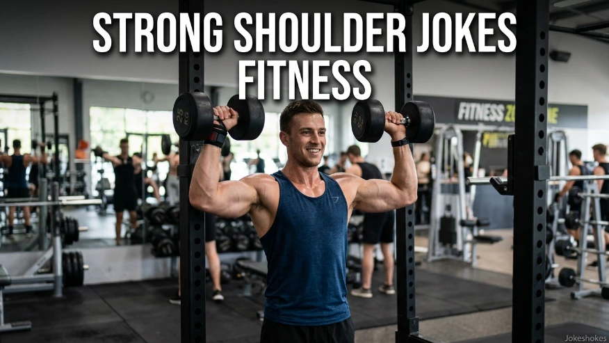 Strong shoulder jokes fitness