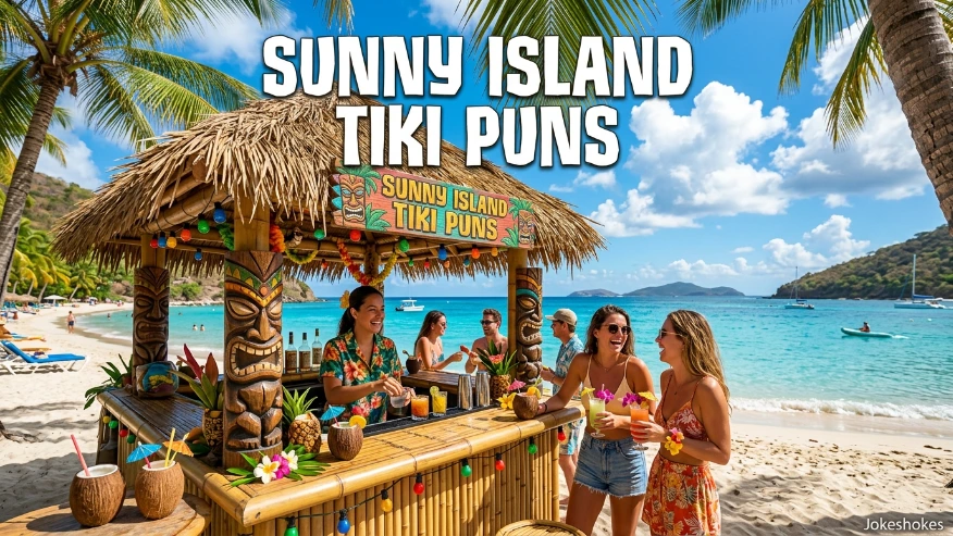 Sunny Island Tiki Puns