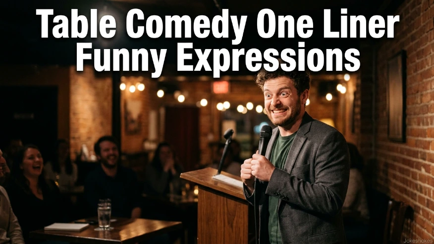 Table Comedy One Liner Funny Expressions
