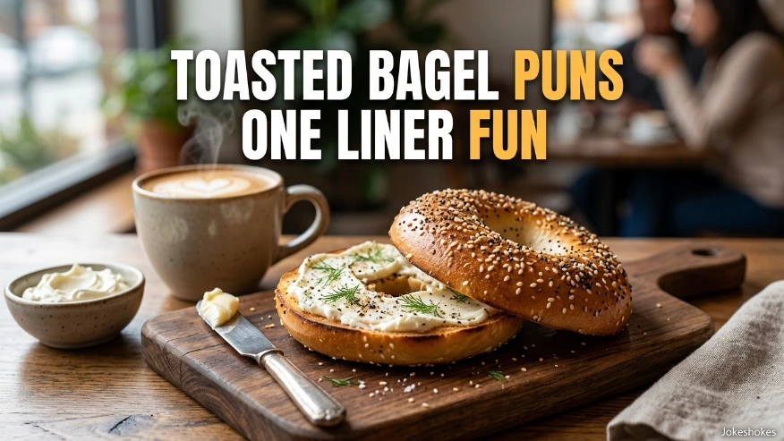 Toasted Bagel Puns One Liner Fun