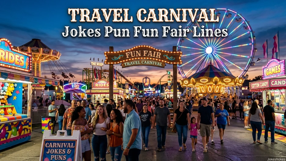 Travel Carnival Jokes Pun Fun Fair Lines
